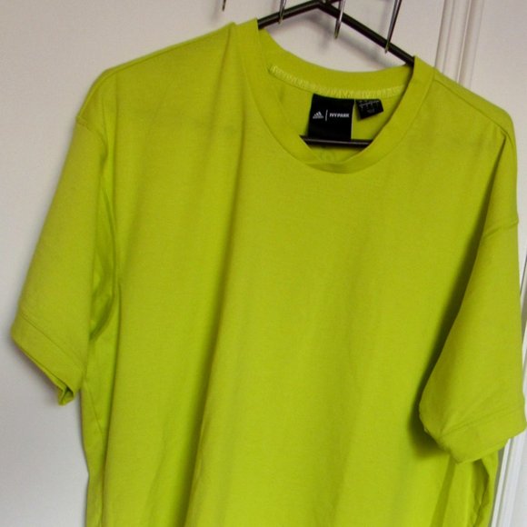 Adidas & Ivy Park T-Shirt Men's Large Yellow - Picture 3 of 4